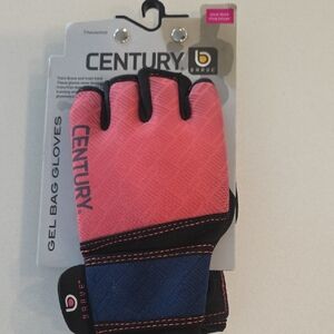 Century Brave Women's Pink and Blue Gel Bag Training Gloves
